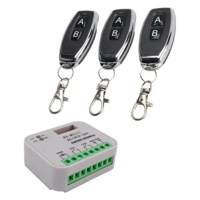 Alt view image 2 of 3 - Garage Gate Remote Receiver 433 868MHz RX MULTI 300-900MHZ AC/DC 9-30V Receiver with Remote Control