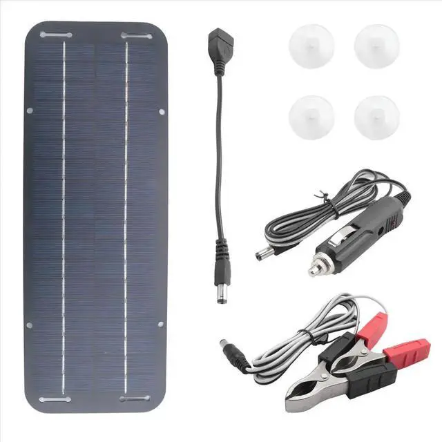 Alt view image 2 of 3 - 12V 30W Solar Panel Car Boat Power Solar Panel Charger Maintainer for Car Motorcycle Tractor Boat RV