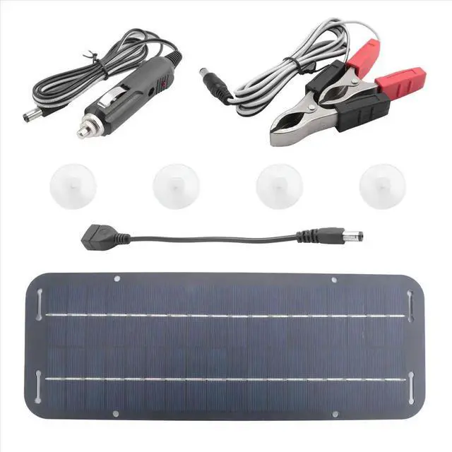 Alt view image 3 of 3 - 12V 30W Solar Panel Car Boat Power Solar Panel Charger Maintainer for Car Motorcycle Tractor Boat RV