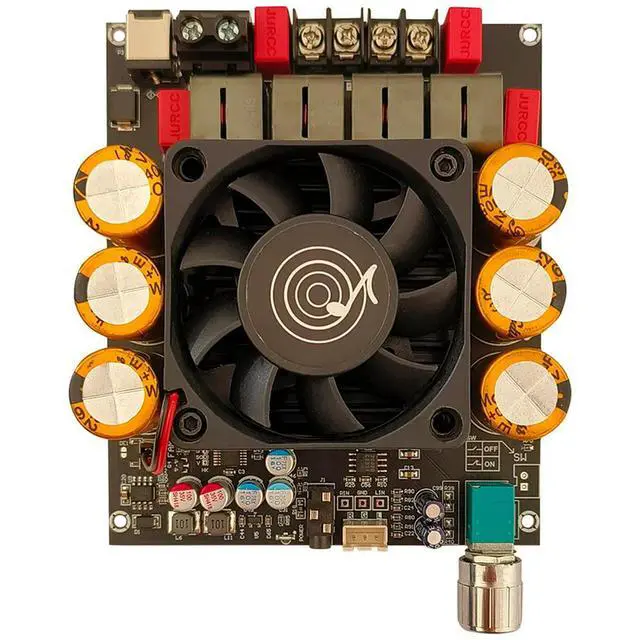 Alt view image 2 of 3 - ZK-6002 Pure Post Amplifier Board 2.0 Stereo With High And Low Frequency Modulation 600W+600W TPA3255