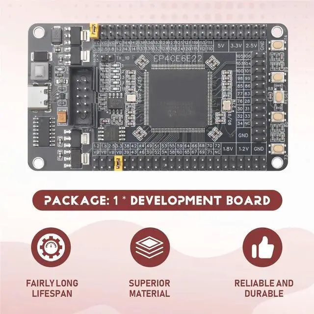 Alt view image 3 of 3 - 1Pc System Board FPGA Core Board Altera CycloneIV EP4CE6E22C 8N Development Board FPGA Core Board System Board