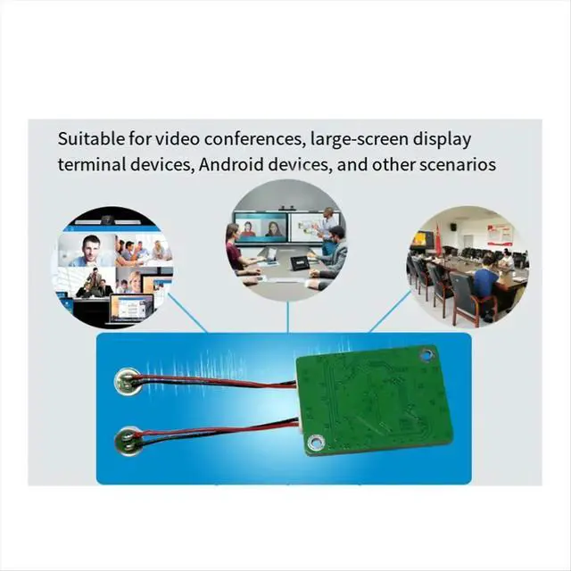 Alt view image 3 of 3 - Dual-Microphone Matrix Noise Reduction Array AI Voice Interaction Reply Cancellation Voice Enhancement USB Driver-Free