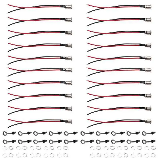 Alt view image 2 of 3 - 5.5x2.1mm DC099 5521 DC Power Jack Socket l Solder Connector with Nut Snap & 15cm Wire Cable