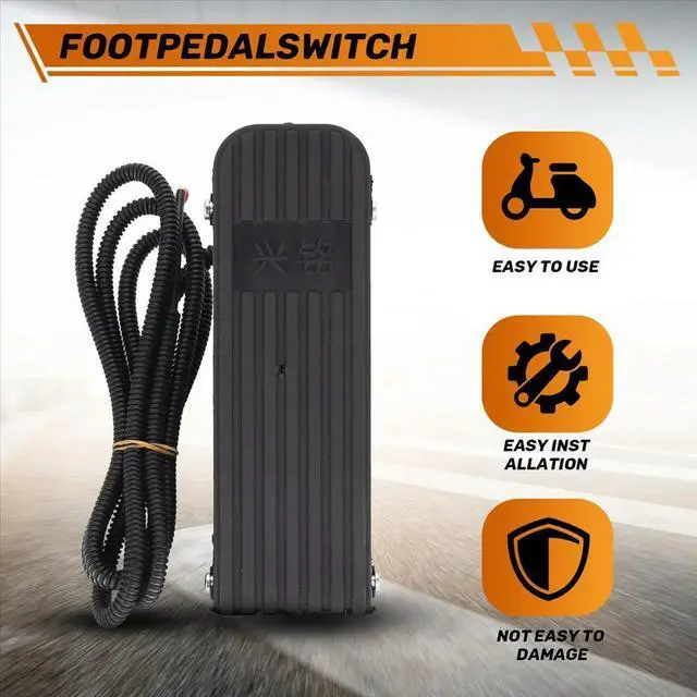 Alt view image 3 of 3 - Foot Pedal Throttle Foot Pedal Accelerator Electric Car Accelerator Pedal Speed Control Bicycle conversion kit