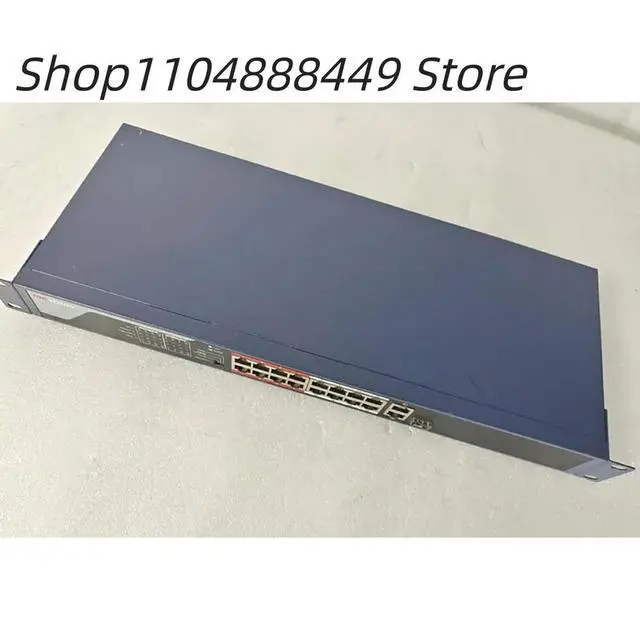 Alt view image 2 of 4 - DS-3E0318P-E(C) 16 ports with 100M poe power supply +2 ports with Gigabit power supply.