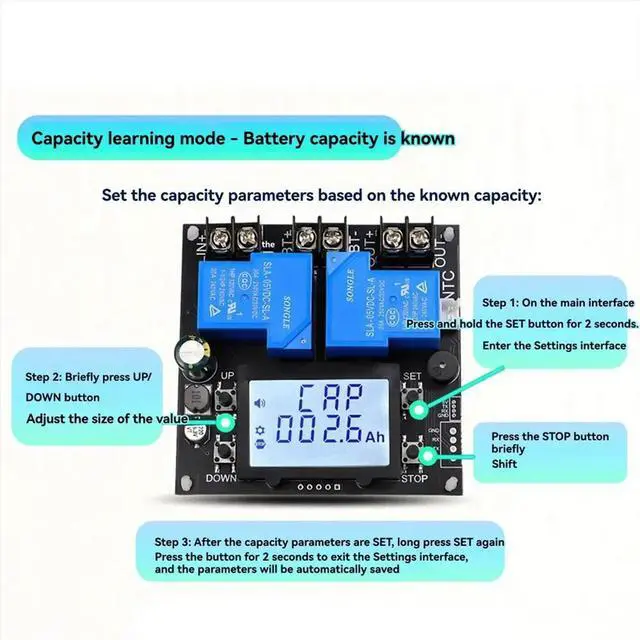 Main image of XY-BT13L 30A Charge Control Module Charge and Discharge Protection Bidirectional Current Detection Protector