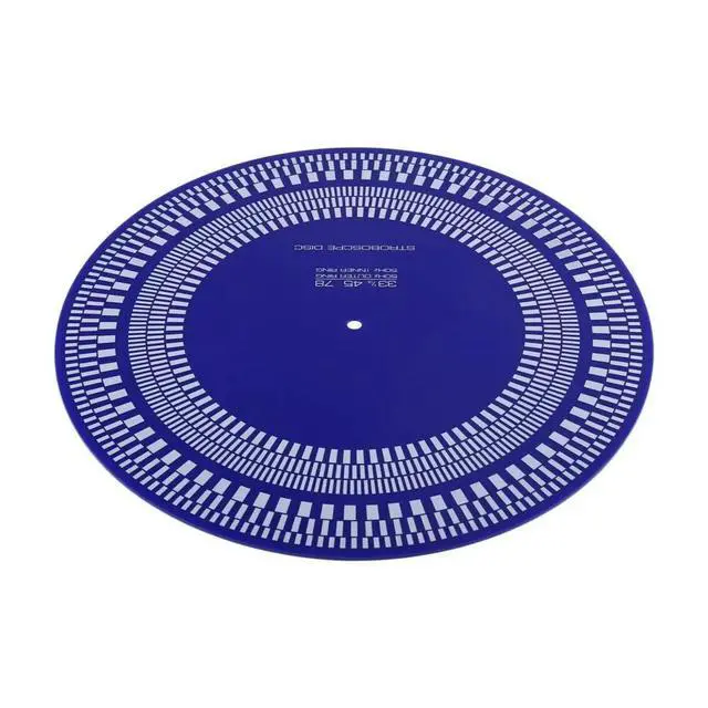 Alt view image 2 of 3 - 30cm Turntable Strobe Disc Mat Stroboscope Mat Rotational Speed Detection Turntables Calibration Disc for Record Player