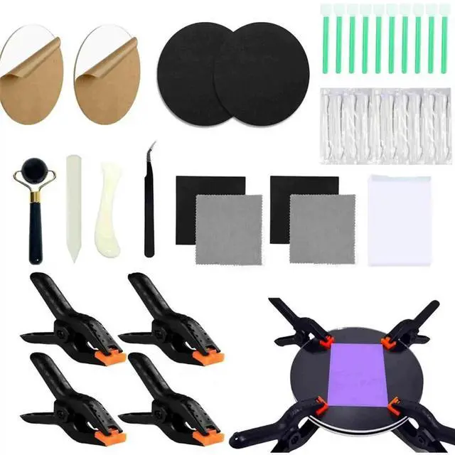 Alt view image 3 of 3 - 86Pcs Tools Trading Card Care Accessory Kit, Sports Card Care Repair Flattening Kit, for Card Care or Cleaning and Paper
