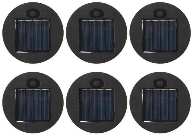 Alt view image 2 of 3 - 6 Pcs Solar Lights Replacement Top 7 Lumens Solar Lantern Parts LED Solar Panel Lantern Lid Lights for Outdoor Hanging