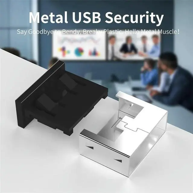 Main image of USB-A l Port Lock Blocker with 2 Keys - Data Security & Dust Proof Protector for PC/Laptop 24PCS