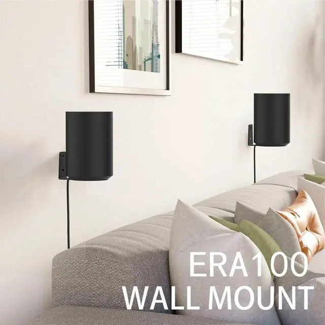 Main image of 2Pcs Speaker Wall Mount Bracket for Sonos Era 100, Speaker Holder on the Wall Replacement Stand Bracket
