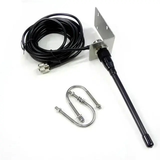 Main image of VHF Marine Antenna 156-163Mhz Rubber Waterproof Mast Aerial with 5M RG-58 Cable for Boat Sailboat Yacht