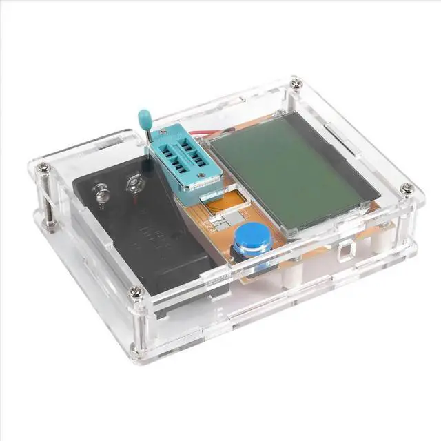 Alt view image 2 of 3 - ESR Meter Mega328 Transistor Tester Digital V2.68 LCR-T4 Capacitance MOS/PNP/NPN LCR 12864 LCD Screen Tester with Box