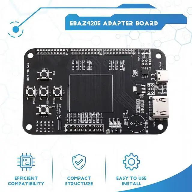 Alt view image 3 of 3 - Ebaz4205 Adapter Board Accessory Plug-in Not Soldered FPGA Development Board Interface Expansion DIY Soldering Module