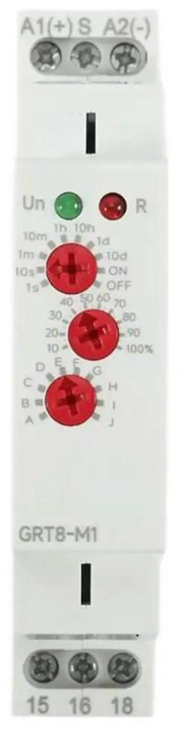 Main image of GRT8-M1 on Off Time Delay Relay 16A AC/DC12V-240V Multifunction Din Rail Automatic Timer Relay