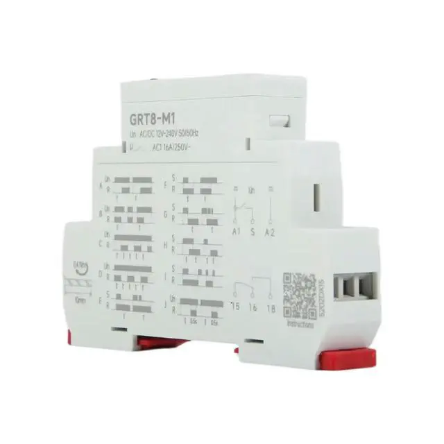Alt view image 3 of 3 - GRT8-M1 on Off Time Delay Relay 16A AC/DC12V-240V Multifunction Din Rail Automatic Timer Relay