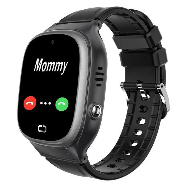 Alt view image 2 of 3 - Waterproof Kids Watch Tracker, Student Watch with SOS Alarm Call Camera, Kids Watch with Call Function Black