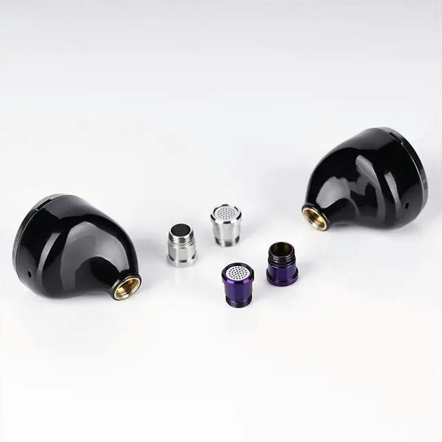 Alt view image 3 of 3 - M5x0.5 Thread Acoustic Nozzles Sound Tuning Titanium Alloy/Stainless Steel Interchangeable Earphone Tubes for Nx8 Iems