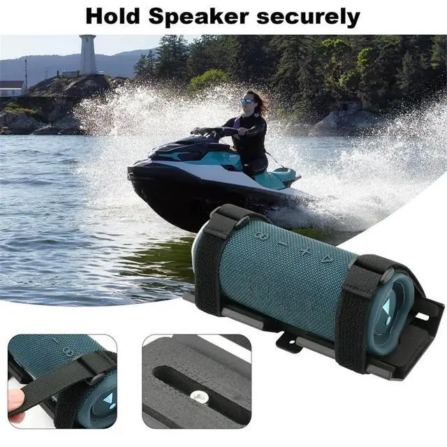 Alt view image 3 of 3 - Speaker Mount for Jet Ski/Snowmobile/Boat/Sea-Doo, Speaker Bracket l Speaker Mount Holder for JBL Charge 4