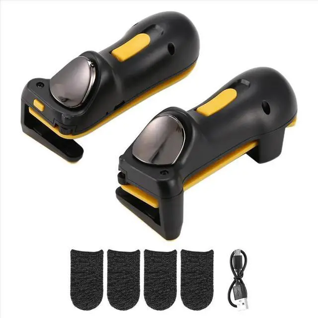 Alt view image 2 of 3 - Mobile Game Controller for Ipad PUBG Trigger Controller L1R1 with 2 Pairs of Gaming Finger Covers