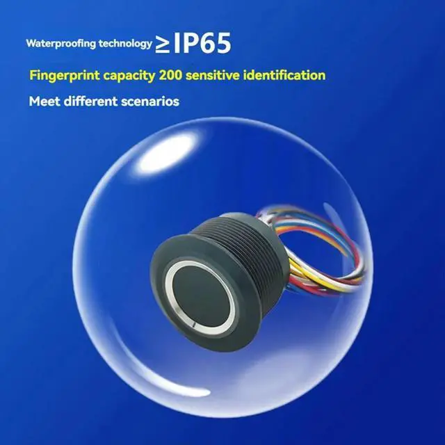 Main image of R503 RGB Ring Indicator Fingerprint Module Capacitive Fingerprint Module Sensor IP65 Waterproof