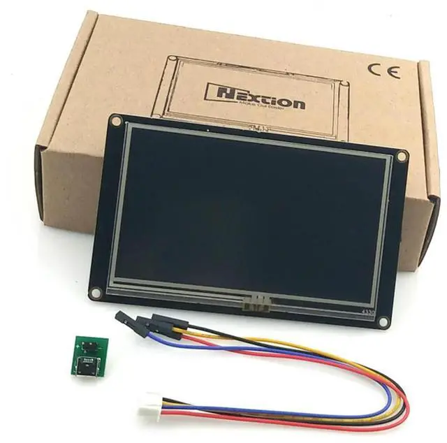 Main image of Nextion 4.3 Enhanced HMI ligent USART UART Serial Touch TFT LCD Module Display Panel For Raspberry Pi NX4827K043