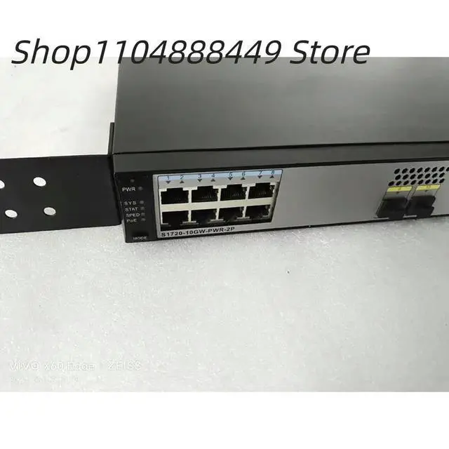 Alt view image 3 of 3 - S1720-10GW-PWR-2P 8 Gigabit poe Power Supply Management Switch