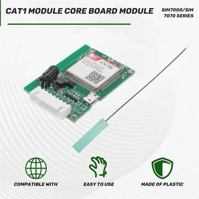 Alt view image 3 of 3 - A7670E SIMCOM 4G LTE Cat1 Module Core Board with SIM Card Slot TTL UART 2G LTE-FDD B1/B3/B5/B7/B8/B20 GSM 900/1800MHz