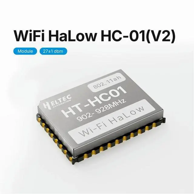 Alt view image 3 of 3 - HT-HC01 V2 Wi-Fi HaLow Module 27dBm Sub Wi-Fi MESH Long Range High-Speed Data Transfer Access IoT