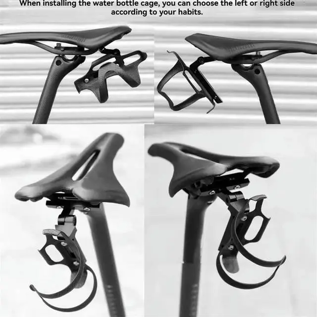 Main image of Bicycle Water Bottle Holder Adapter Bicycle Saddle Bottle Cage Extension Holder Bike Saddle Drink Cup Cage Adapter