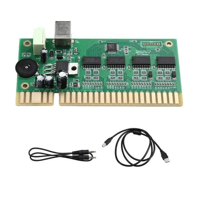 Alt view image 3 of 3 - MAME Game Controller PC to Jamma Converter PCB with USB Audio Cable for 28 Pin Board Arcade Mchine