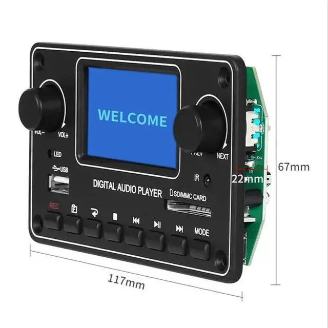 Alt view image 2 of 3 - LCD MP3 Player Module 28X64 Display Bluetooth Digital Audio Decoder Board TDM157 USB SD BT FM for Car Home Amplifier