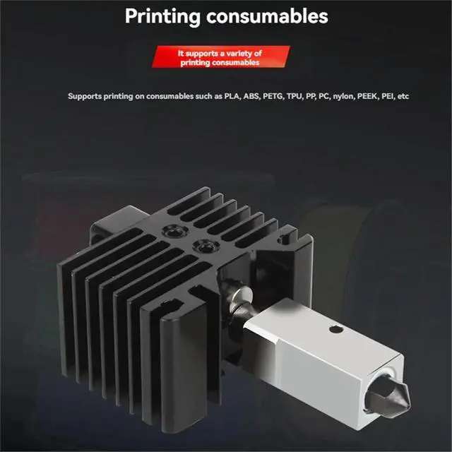 Alt view image 2 of 3 - For P1P P1S Hotend with Fan Print Head Complete Hotend Upgrade Hot End P1S Accessories 3D Printing Parts