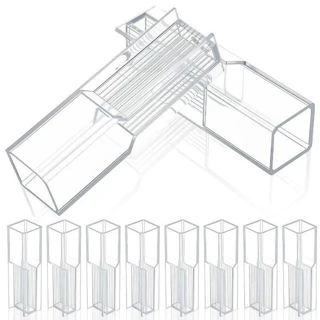 Alt view image 3 of 3 - 200pcs 1.5ml Disposable Plastic Cuvette Polystyrene Cuvette with Two Light for Spectrophotometers