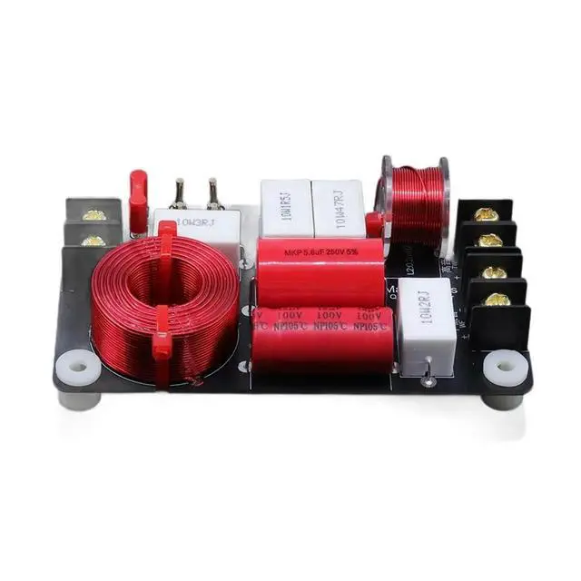 Alt view image 3 of 3 - 150W 2-Way Crossover for Hi-Fi Bookshelf Speaker Dual Air Core Inductor 2500Hz HiFi Crossover
