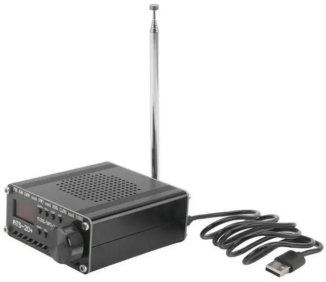 Main image of Si4732 ATS-20+ ATS20 Shortwave Radio Receiver DSP SDR Receiver FM AM (MW SW) and SSB (LSB USB) with Antenna