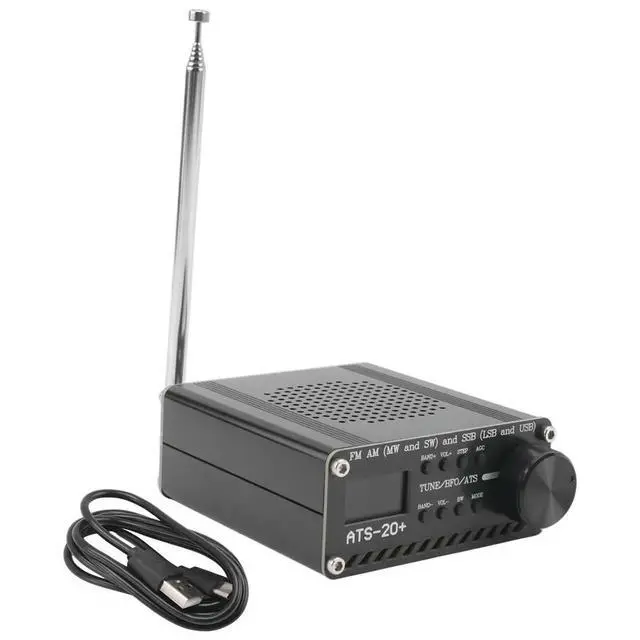 Alt view image 2 of 3 - Si4732 ATS-20+ ATS20 Shortwave Radio Receiver DSP SDR Receiver FM AM (MW SW) and SSB (LSB USB) with Antenna