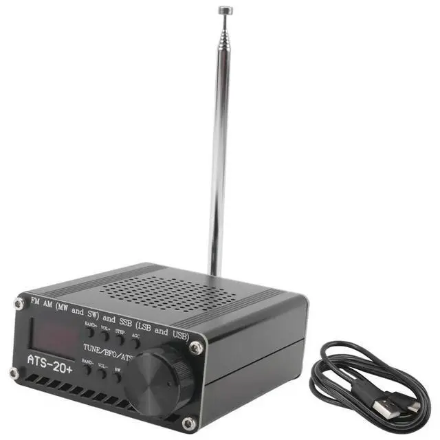 Alt view image 3 of 3 - Si4732 ATS-20+ ATS20 Shortwave Radio Receiver DSP SDR Receiver FM AM (MW SW) and SSB (LSB USB) with Antenna
