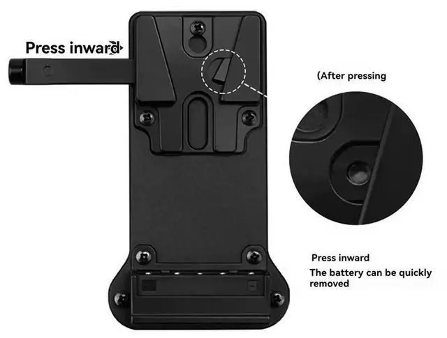 Main image of V-Mount Buckle to NP-F550/F970 Dummy for Monitor LED Video Transmission V-Shaped Power Supply Mounting Plate