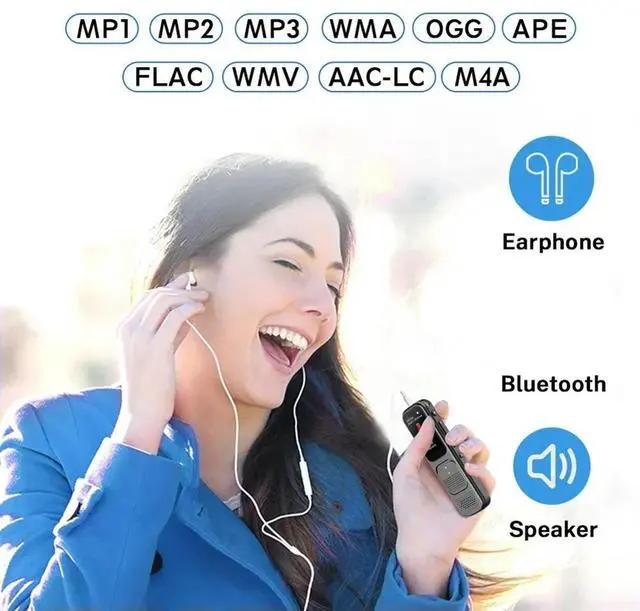 Main image of P10 Deelife Professional Digital with Playback MP3 Music Player Noise Reduction Small Sound Recorder