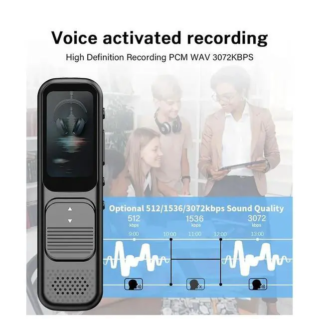Alt view image 3 of 3 - P10 Deelife Professional Digital with Playback MP3 Music Player Noise Reduction Small Sound Recorder