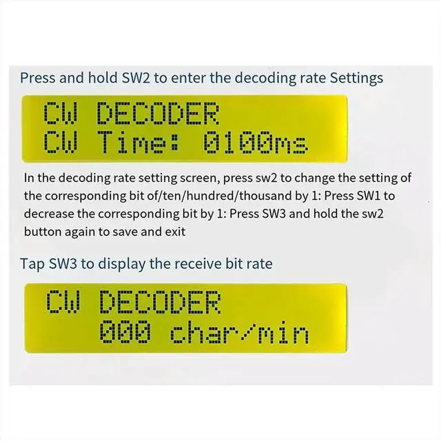 Alt view image 3 of 3 - Upgraded HU-069B CW Morse Code Decoder Trainer Parts Electronic DIY Circuit Board Welding Practice Kit