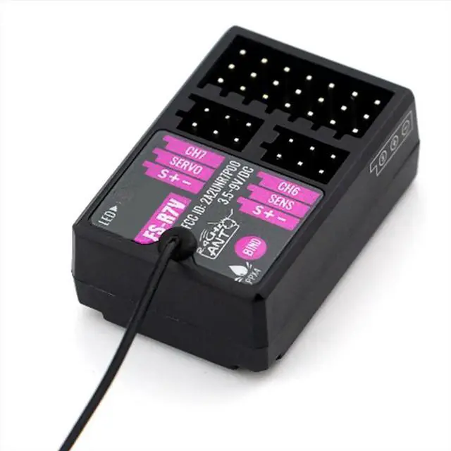 Alt view image 3 of 3 - Receiver FS-R7V 7CH 2.4G Receiver Can Be PPM/IBUS Output for Remote Control Car Boat