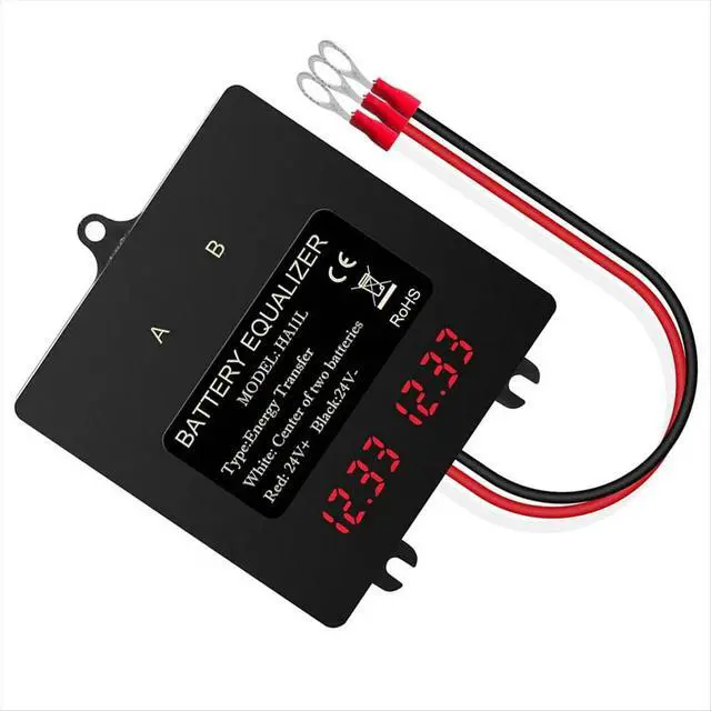 Alt view image 3 of 3 - Equalizer ligent Balancer for Lead-Acid Lithium Batteries 24V Digital 2X12V Electrical Tool