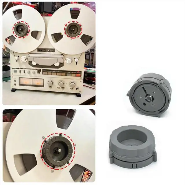 Alt view image 3 of 3 - 1Pair Opener Kits for Tascam NAB Hub Adapter Plastic Base for Reel to Reel Tape Recorder Black