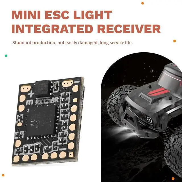 Main image of Micro ESC Light Integrated Receiver Suitable for Mini Scale RC Car Tank Boat Motorcycle Support Multiple Protocols