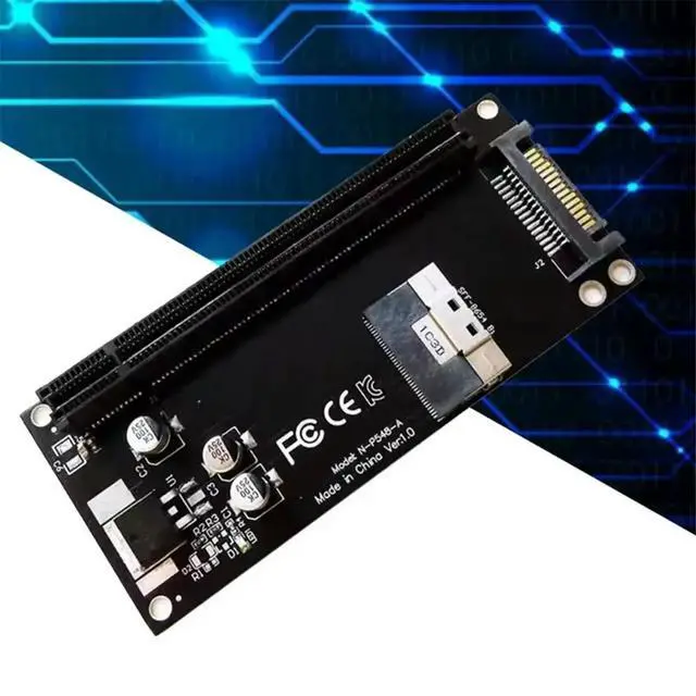 Alt view image 3 of 3 - SFF-8654 8i to PCIe 4.0 X16 External Graphics Card Adapter for Mainboard DIY Computers Accessories