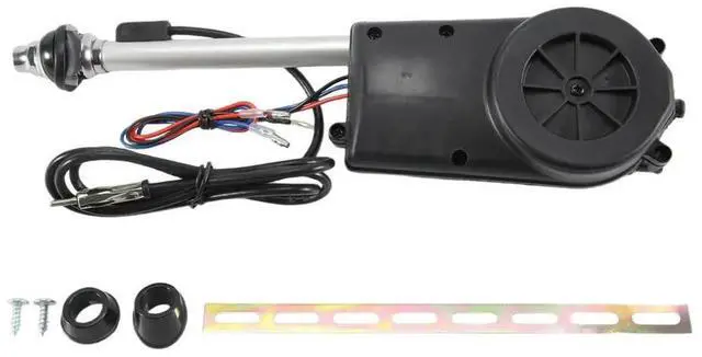 Alt view image 3 of 3 - Electric Power Automatic Telescopic Antenna Exterior Vehicle Aerials 12V Universal Waterproof for Car SUV AM FM Radio