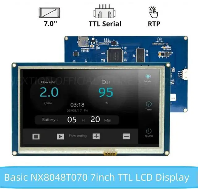 Main image of Nextion Display NX8048T070 - 7.0 HMI ligent Resistive Touch Panel Board USART TFT LCD Module Work With Raspberry Pi 2