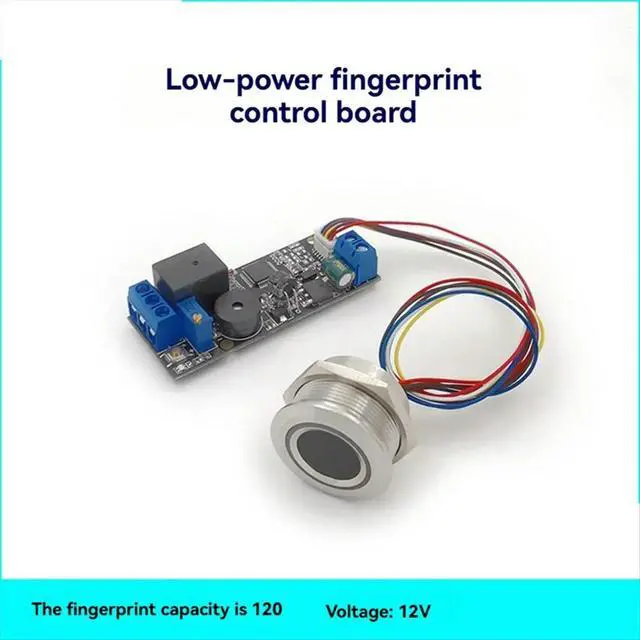 Alt view image 3 of 3 - KL202+R503 Fingerprint Controller Kit DC12V Low Power Consumption Fingerprint Control Board Fingerprint Module